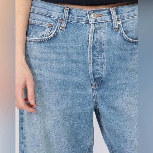 Agolde blue low slung baggy jeans - Picture 3 of 7